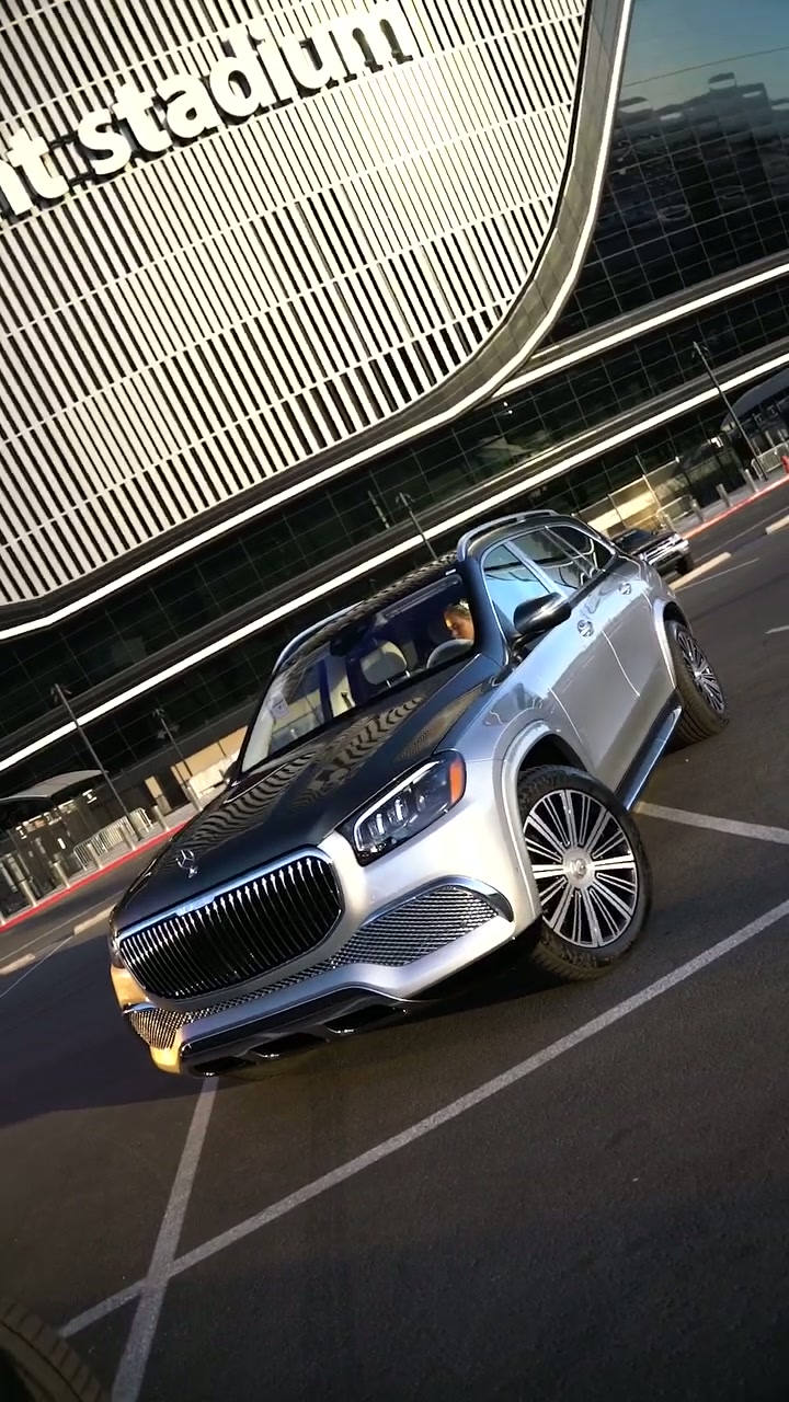 Mercedes-AMG and Mercedes-Maybach event video frame filmed at Allegiant Stadium by Cross X Agency