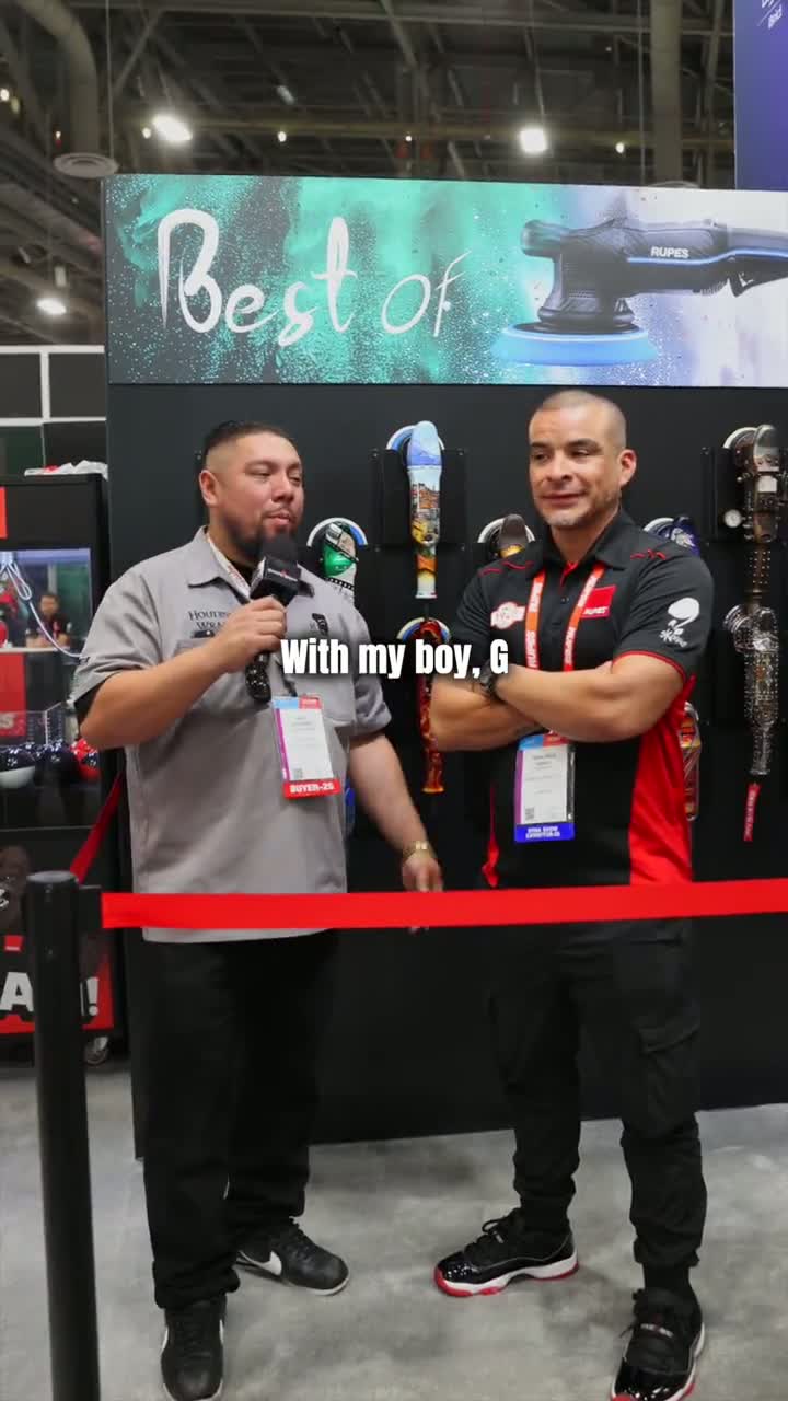 On-camera interview at the Las Vegas Convention Center